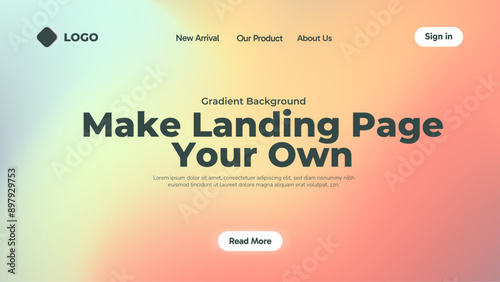 Gradient business workshop landing page template