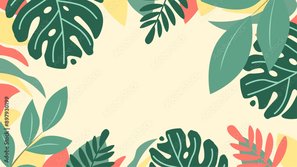 Flat spring background