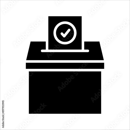 Vote icon, voting sign for mobile concept and web design, vector illustration, on a white background.