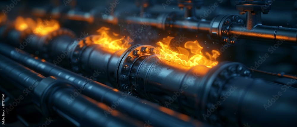 Fototapeta premium Closeup of a harmful reaction between chemicals, hazardous liquid bubbling, macro photography style, vivid colors, high detail, intense focus 8K , high-resolution, ultra HD,up32K HD