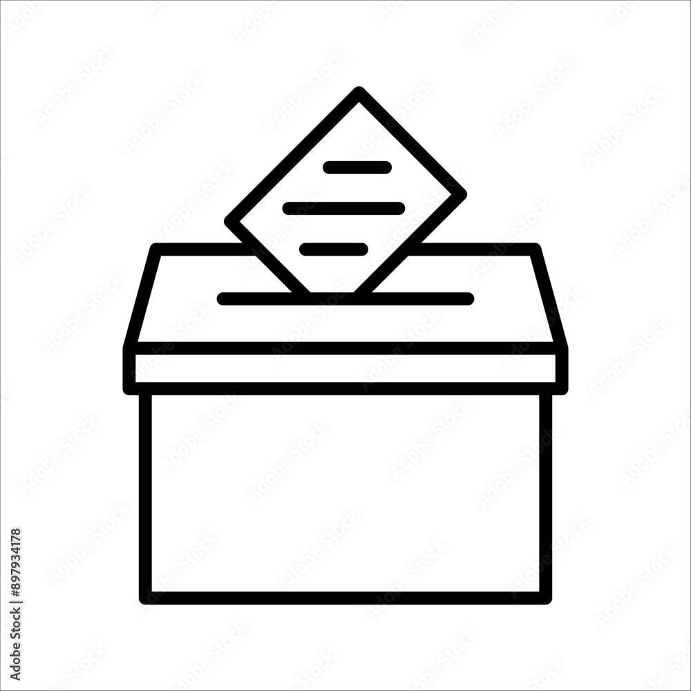 Vote icon, voting sign for mobile concept and web design, vector illustration, on a white background. Vote icon, voting sign for mobile concept and web design, vector illustration, on a white background.