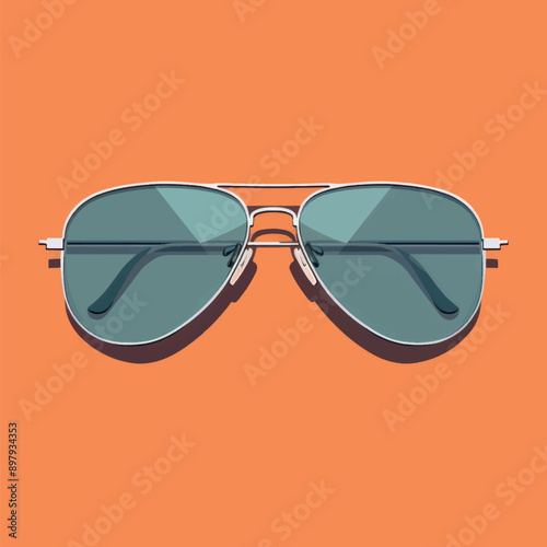 Stylish aviator sunglasses illustration