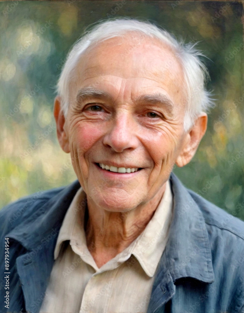 Portrait of a smiling elderly man outdoors Portrait of a smiling elderly man outdoors