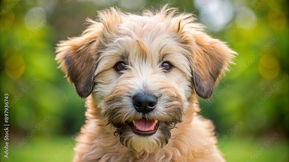 Adorable Golden Retriever Puppy With Big Brown Eyes. Adorable Golden Retriever Puppy With Big Brown Eyes.