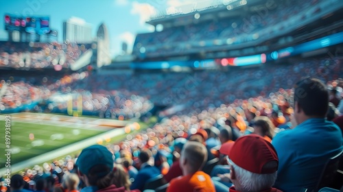 Wallpaper Mural Blurred Spectacle of a Bustling Sports Event in a Lively Stadium Arena Torontodigital.ca
