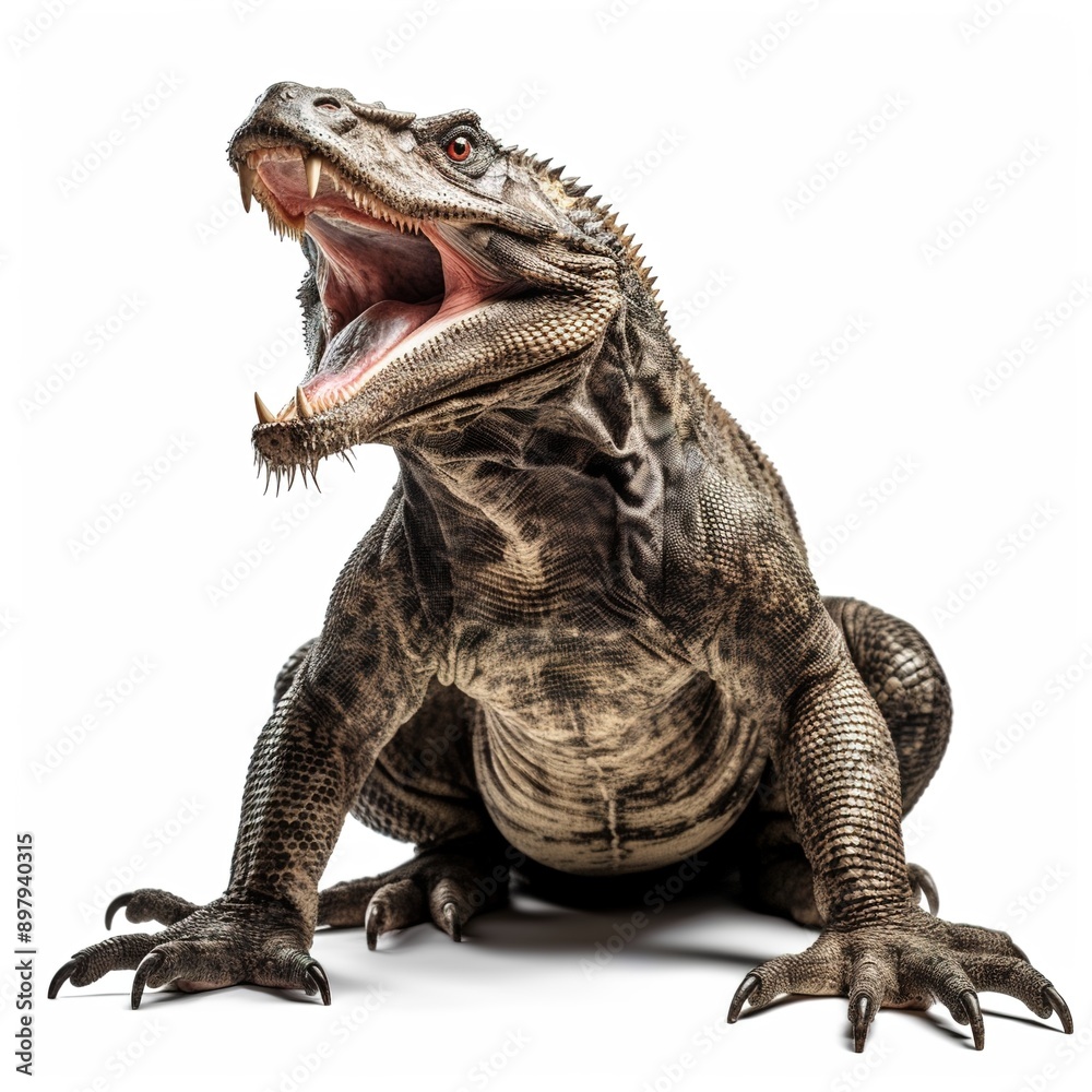 Obraz premium iguana isolated on white