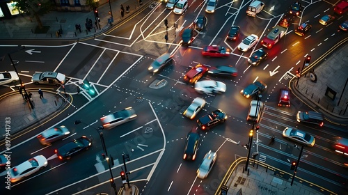 Chaotic Traffic Intersection with Signal Failure at Night