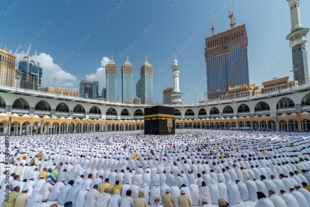 people do hajj at kaaba