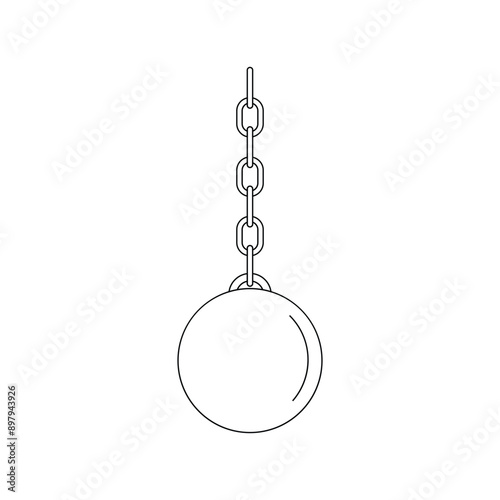 wrecking steel ball icon
