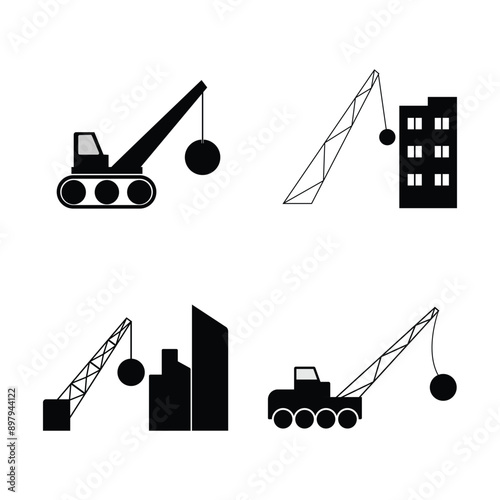 wrecking steel ball icon
