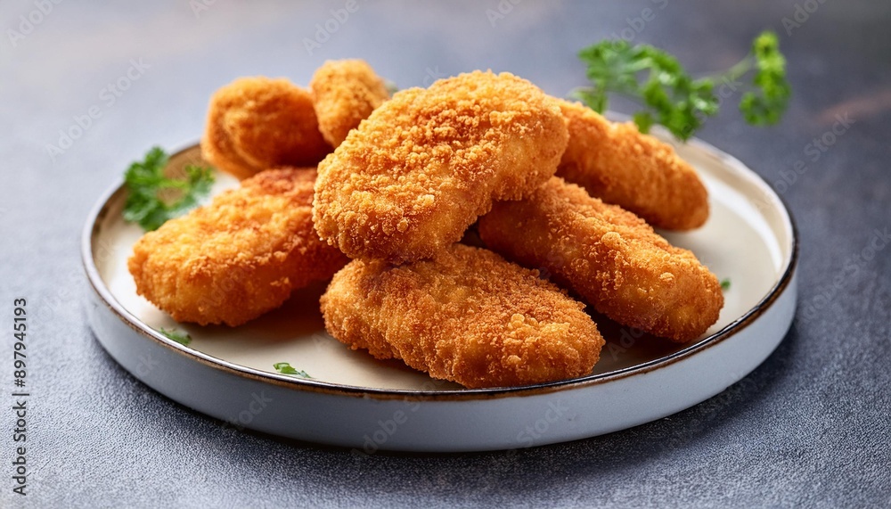 Spicy fried crispy chicken nuggets Spicy fried crispy chicken nuggets