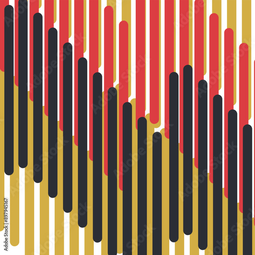 Vertical colored sticks form a cartoonish background.