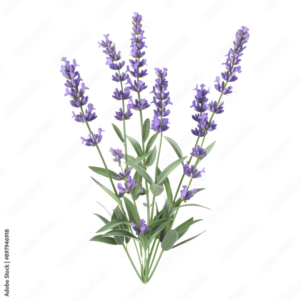 Naklejka premium Lavender isolated on white background