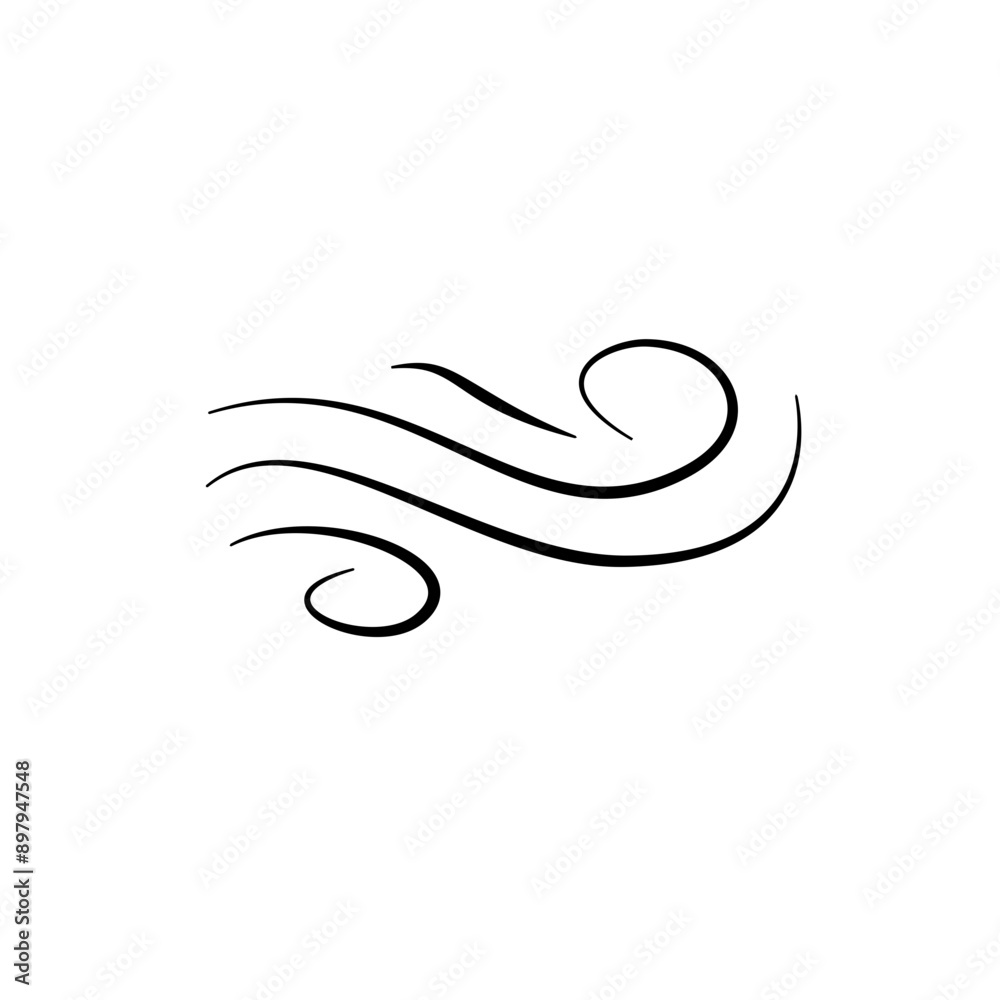 Hand drawn doodle wind motion, air blow, swirl elements. Sketch drawn air blow motion, smoke flow art, abstract line. Hand drawn doodle wind motion, air blow, swirl elements. Sketch drawn air blow motion, smoke flow art, abstract line.