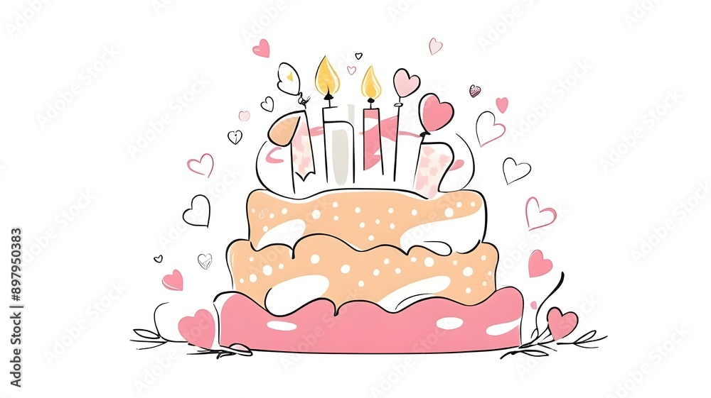 birthday cake with candles birthday cake with candles