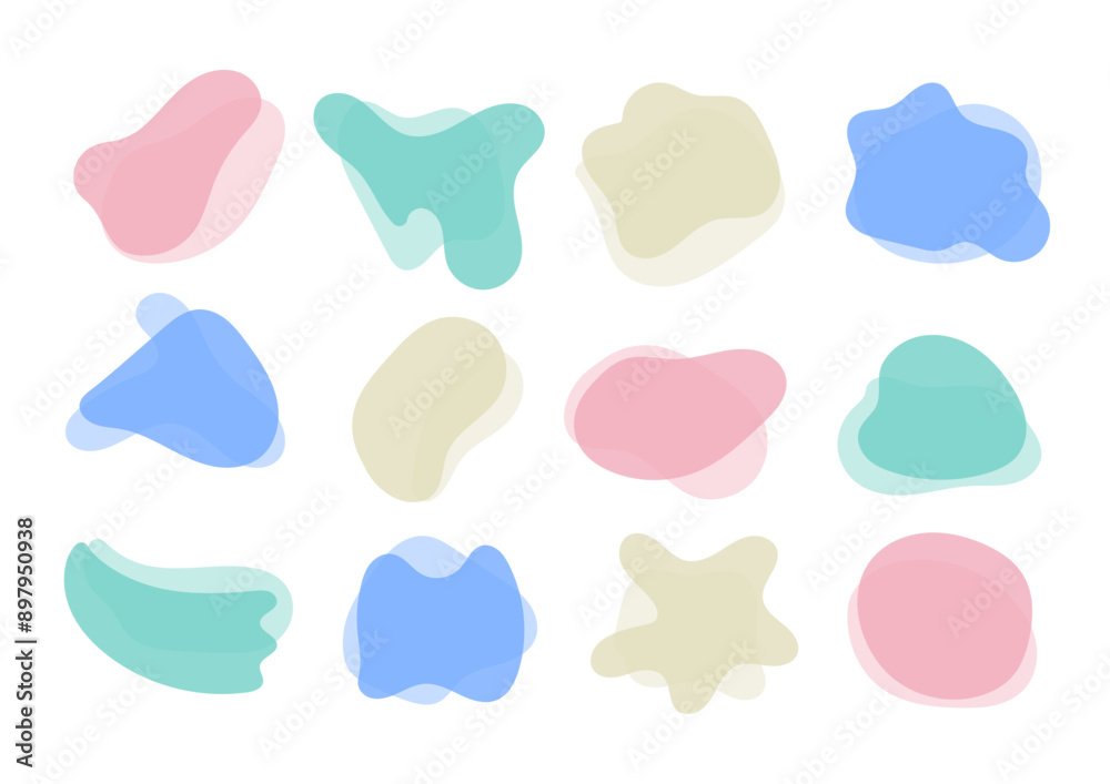 Fluid blob circle set for decorating, headline, bubble chat, frame and more Fluid blob circle set for decorating, headline, bubble chat, frame and more
