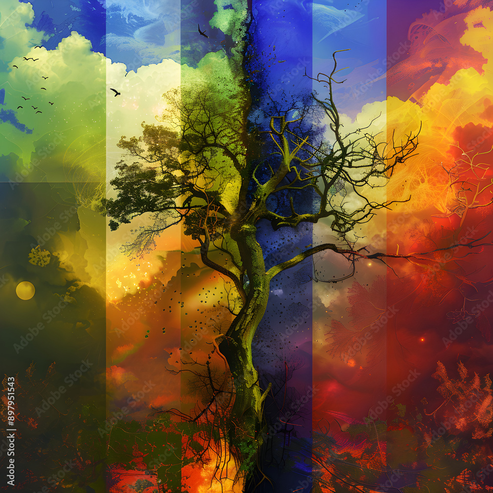 The Tree of Life: A Visual Metaphor for Growth, Vitality, Aging, and ...