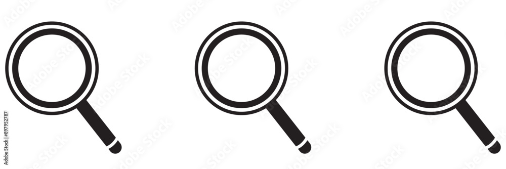search icon magnifying glass vector sign isolated on white background search icon magnifying glass vector sign isolated on white background
