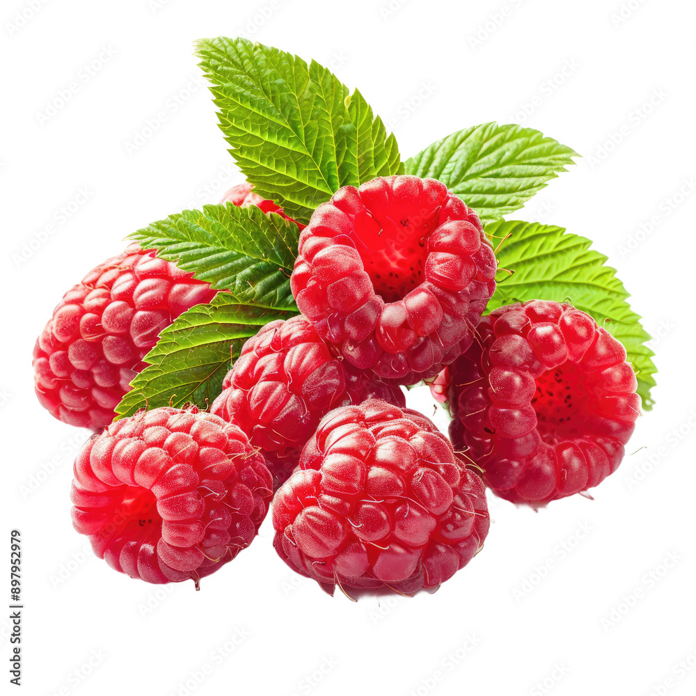 Raspberries isolated on white background Raspberries isolated on white background
