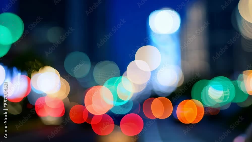 Bokeh City Lights at Night Bokeh City Lights at Night