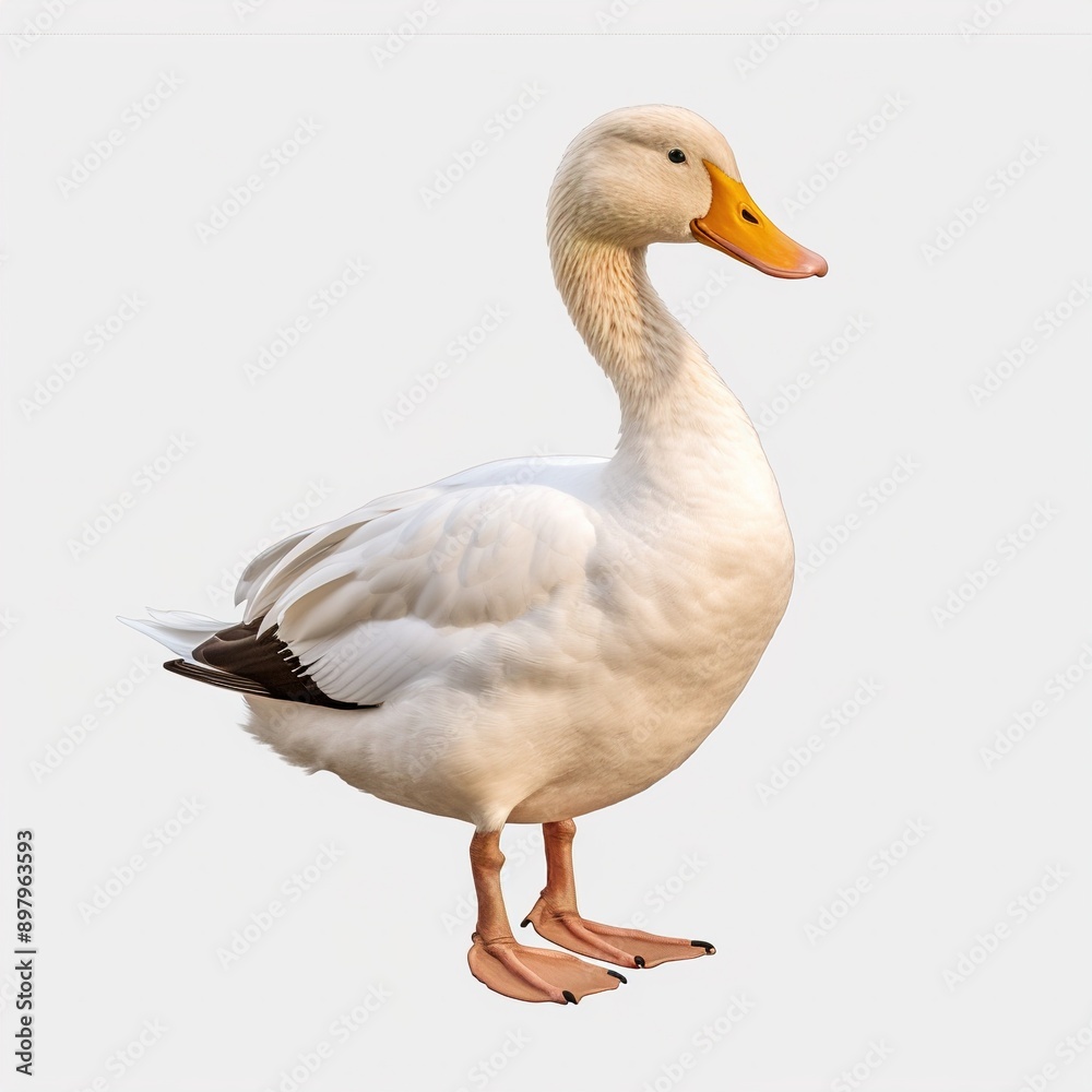 white goose isolated on white white goose isolated on white
