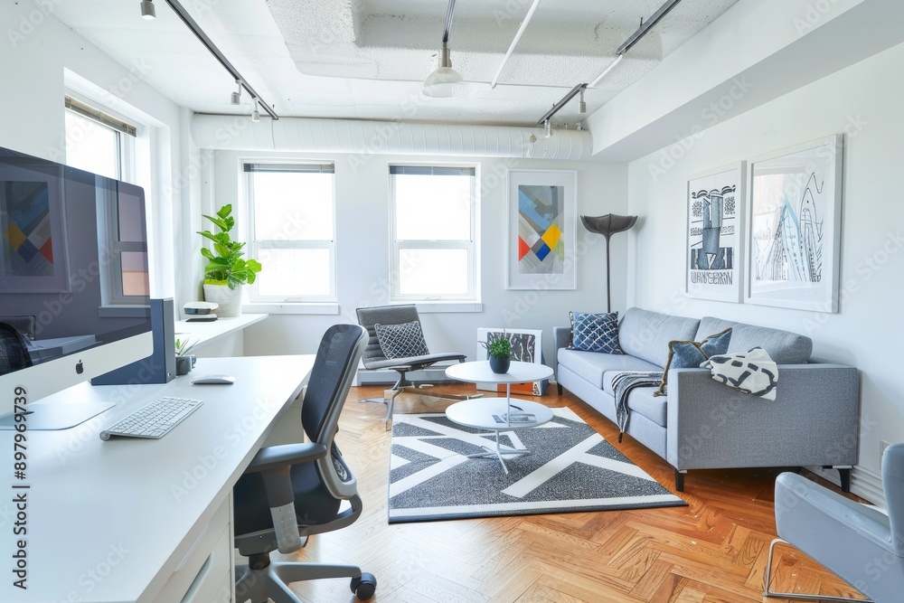 Interior of a modern office. Interior of a modern office.