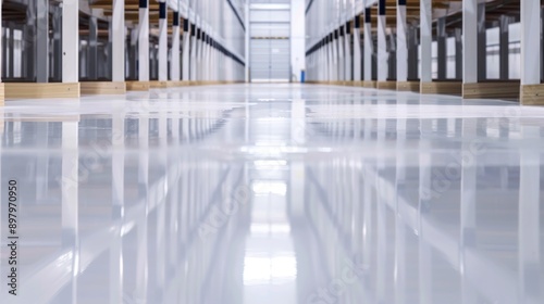 Long-lasting epoxy resin flooring  tough layers with a shiny finish  resilient foundation  hard-wearing topcoat  commercial application  seamless coverage