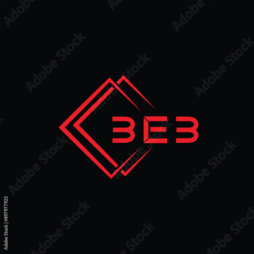 BEB letter logo abstract design. BEB unique design. BEB. photo