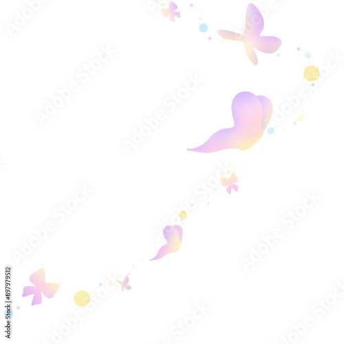 A butterfly is flying towards the bright sky