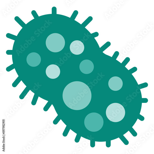 Germs Flat Icon Illustration