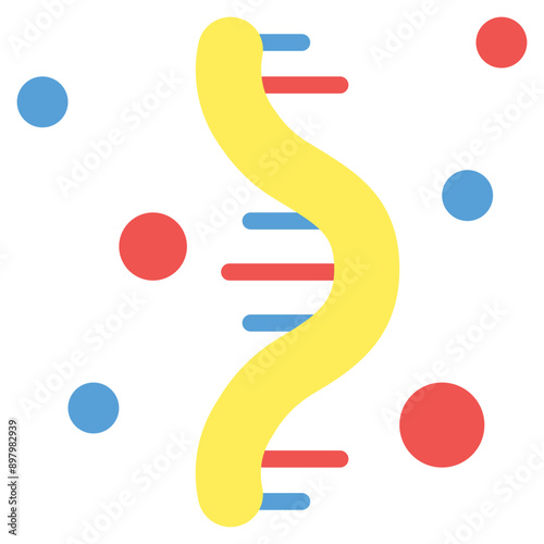 RNA Flat Icon Illustration