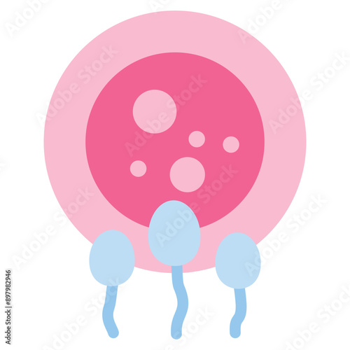 Reproduction Flat Icon Illustration