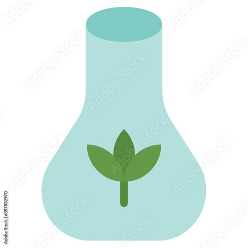 Biomass Flat Icon Illustration