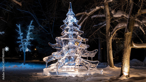 ice tree photo
