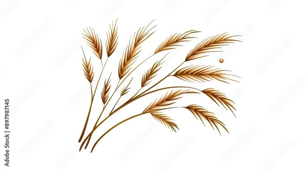 Delicate handdrawn grass leaves with elegant golden outlines, perfect for enhancing wedding stationery and decor. Delicate handdrawn grass leaves with elegant golden outlines, perfect for enhancing wedding stationery and decor.