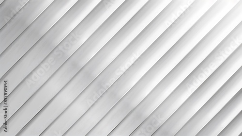 Sophisticated grey background with diagonal line pattern, vector white horizontal template for luxury voucher, high-definition look