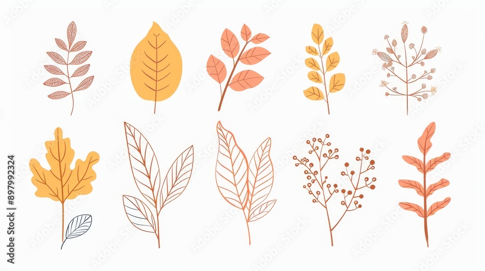 Clipart of Autumn Leaves Clipart of Autumn Leaves