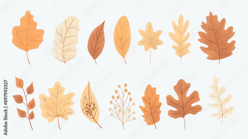 Clipart of Autumn Leaves Clipart of Autumn Leaves