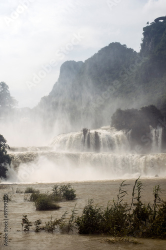 Powerful Ban Gioc Waterfalls in Vietnam