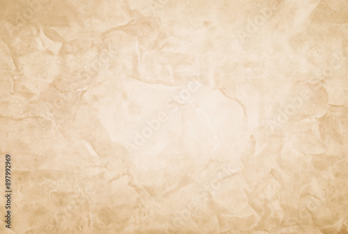 Vintage Brown Crumpled Paper Texture for Backgrounds and Designs