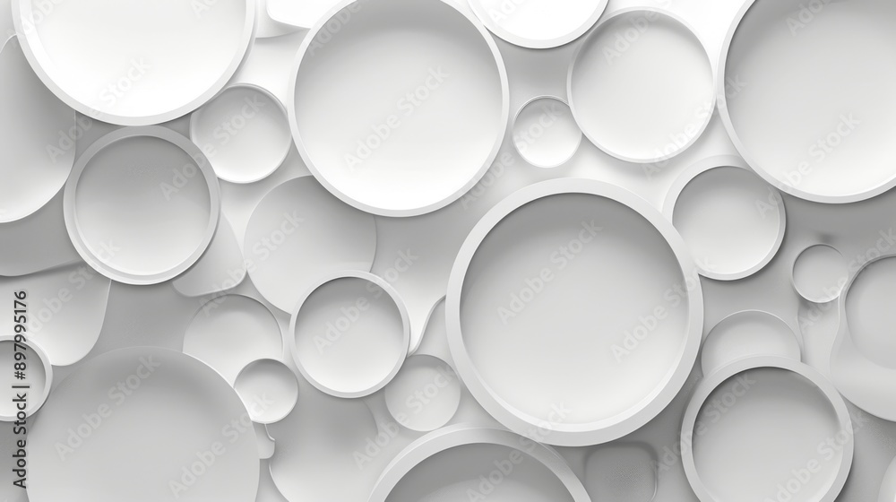 Abstract White Circle Pattern Abstract White Circle Pattern