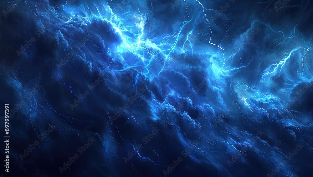 Abstract background of dark storm clouds with lightning in blue and black colors, high resolution. This dramatic and intense scene captures the raw power of nature, perfect for creative projects Abstract background of dark storm clouds with lightning in blue and black colors, high resolution. This dramatic and intense scene captures the raw power of nature, perfect for creative projects