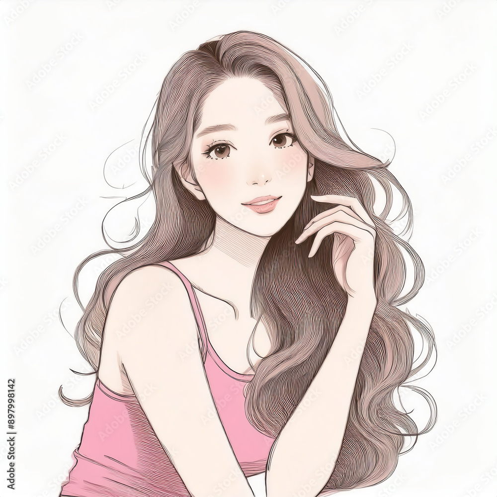女性・女の子のイラスト素材