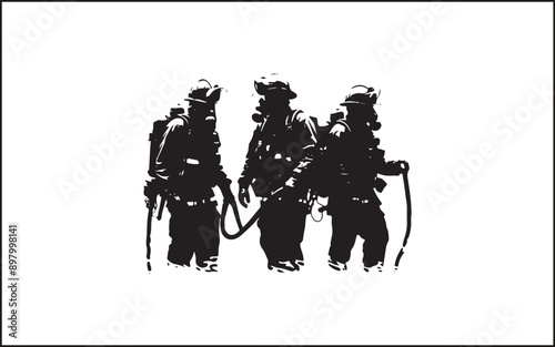 Fireman gesture silhouette. Good use for symbol, logo, web icon, mascot, sign, or any design you want. accident, emblem, emergency, firefighters, extinguishing, emergency exit, lifestyles, protective 