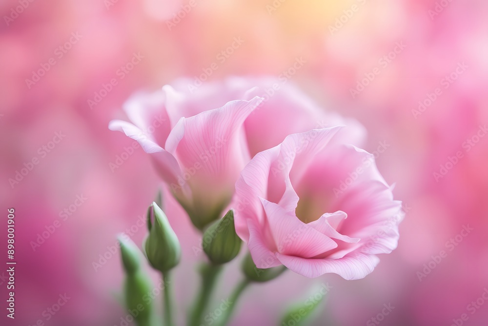Lisianthus flower bokeh background, AI generated Lisianthus flower bokeh background, AI generated
