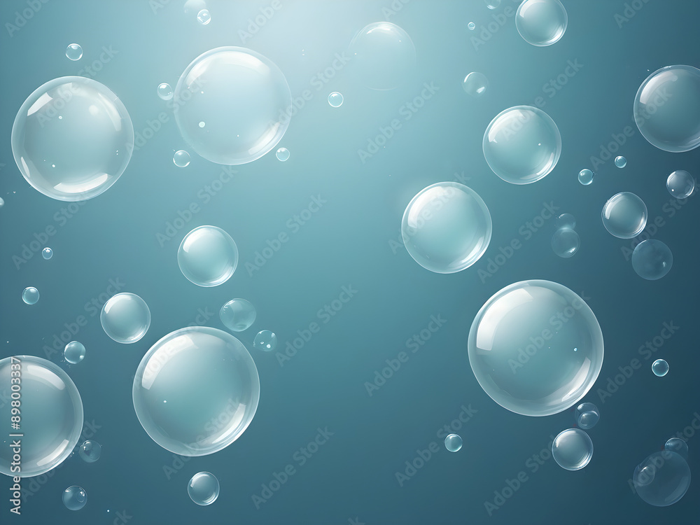Underwater bubbles background with a light blue gradient Underwater bubbles background with a light blue gradient