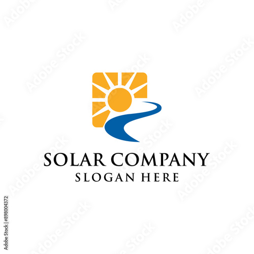 A VERY SIMPLE AND MODERN SOLAR POWER COMPANY CONCEPT