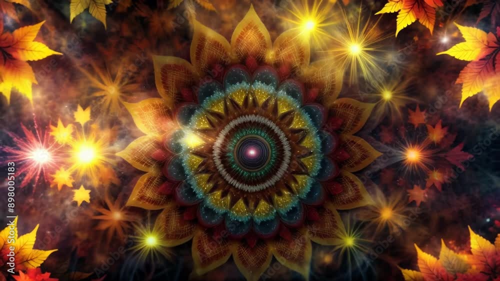 Abstract background with floral ornament Abstract background with floral ornament