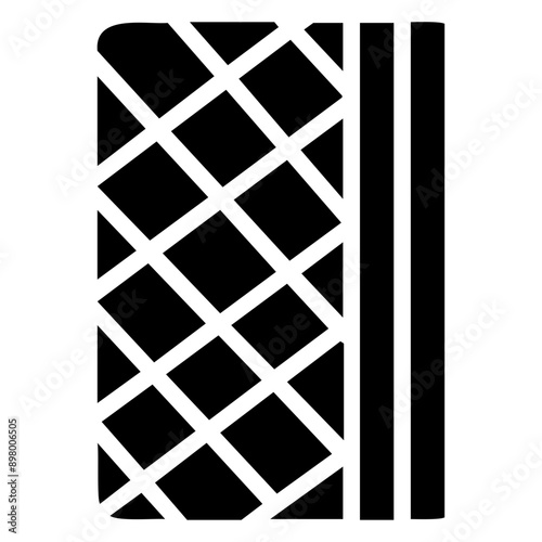 Wafer Solid Icon Illustration