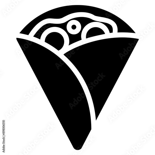 Crepe Solid Icon Illustration